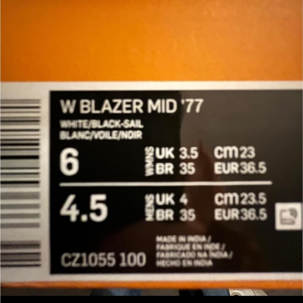 Nike Blazer. Brand new. NEVER WORN. Didn’t fit.